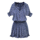 Vestido Curto Casual Estampa