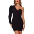 Vestido Curto De Festa Colado Manga Bufante Blogueira #vc3