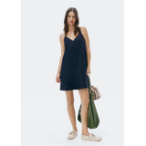 Vestido Curto Em Viscolinho