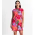 Vestido Curto Estampado Rovitex Rosa
