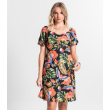 Vestido Curto Feminino Estampado