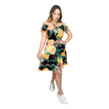 Vestido Curto Feminino Estampado