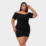 Vestido Curto Feminino Plus