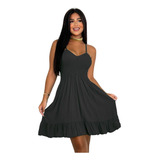 Vestido Curto Lastex Alcinha