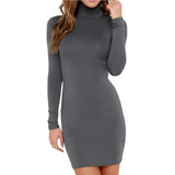 Vestido Curto Manga Longa