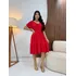 Vestido Curto Midi Lindo Com Mangas Soltinhas Festas Igreja