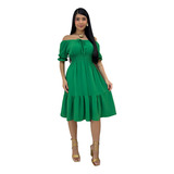 Vestido Curto Midi Manguinha