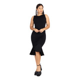 Vestido Curto Peplum Babado