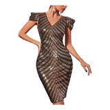 Vestido Curto Rodado Paete