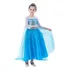 Vestido Da Elsa Fantasia Festa Frozen Infantil Lindo Azul