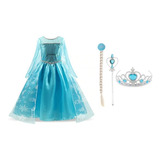 Vestido Da Elsa M1 Fantasia Frozen