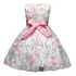 Vestido Daminha Floral Branco E Rosa Tam 6/8 Anos Menina