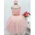 Vestido Daminha Realeza Luxo Princesa Aurora Barbie E Coroa