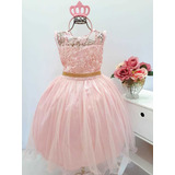 Vestido Daminha Realeza Luxo