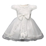 Vestido Daminha Renda Branco