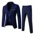 Vestido De Alfaiataria Casual Masculino De Três Peças