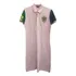 Vestido De Algodão Rosa Bordado Da Ralph Lauren - Tam Gg