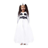 Vestido De Bailarina Infantil Fantasma De Halloween C/ Tiara