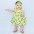 Vestido De Bebe Com Tiara 100  Algodão