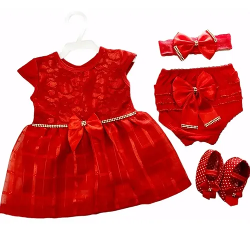 Vestido De Bebe Luxo