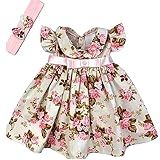 Vestido De Bebê Menina Florido Com Tiara 100 Algodão Iris Tamanho G 6 12 Meses