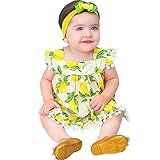 Vestido De Bebê Roupa Menina Infantil Com Tiara 100% Algodão - Mundo Nina - Limão Novo Tamanhos:01 (12-18 Meses)