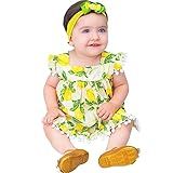 Vestido De Bebê Roupa Menina Infantil Com Tiara 100 Algodão Mundo Nina Limão Novo Tamanhos P 2 4 Meses