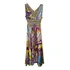 Vestido De Festa Bordados Multicolorido - Tam 38