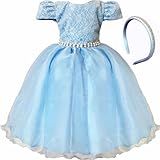 Vestido De Festa Infantil Azul Bebê Formatura Batizado Daminha Casamento Aniversário Azul Bebê 12 Veste 7 8 Anos 