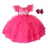 Vestido De Festa Infantil Barbie Aniversário Luxo E Tiara