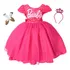 Vestido De Festa Infantil Barbie Fashion Pink Luxo E Tiara