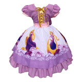 Vestido De Festa Infantil Princesa Rapunzel