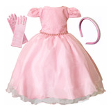 Vestido De Festa Infantil Princesa Rosa