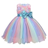 Vestido De Festa Infantil Vestido De Princesa Para Concurso De Aniversário Para Meninas Casamento Paillette Tule Chá Vestido Para Festa Azul 4 5 Anos 