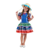Vestido De Festa Junina Caipira Infantil
