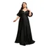 Vestido De Festa Plus Size Black Noah Sereia Luxurs Ever 