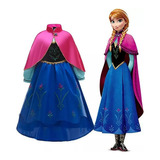 Vestido De Luxo Frozen Princess Anna