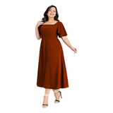 Vestido De Malha Plus