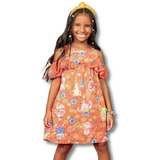 Vestido De Menina Kukiê Lançamento Moda Infantil Alto Verão