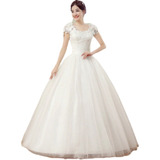 Vestido De Noiva Bordado Princesa Com Renda 9026