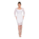 Vestido De Noiva Casamento Civil Noivado Batizado Branco Off