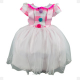 Vestido De Palhacinha Festa Tema Circo Fantasia Palhaça Luxo