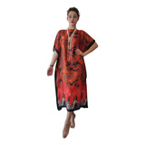Vestido De Praia Kafta Veste Amplo Confortável Toque Seda