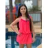 Vestido De Praia Menina Infantil Saída Piscina Com Regulagem