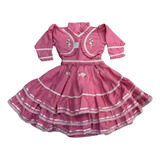 Vestido De Prenda Infantil Gaúcha Tamanho 2 Anos Ano