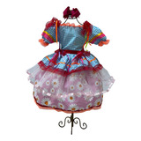 Vestido De Quadrilha Infantil Luxo Festa