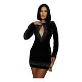 Vestido De Veludo Preto