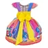 Vestido Divertida Mente Color Luxo Com Forro E Tule Laço