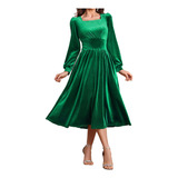 Vestido Elegante De Veludo