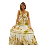 Vestido Estampado Lenco Ararajuba